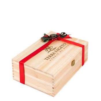 Scatola in legno due bottiglie: Clelia + Colle del Buffo